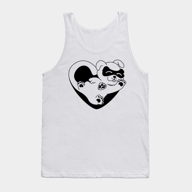 Super Pup doodle [black version] Tank Top by dmac